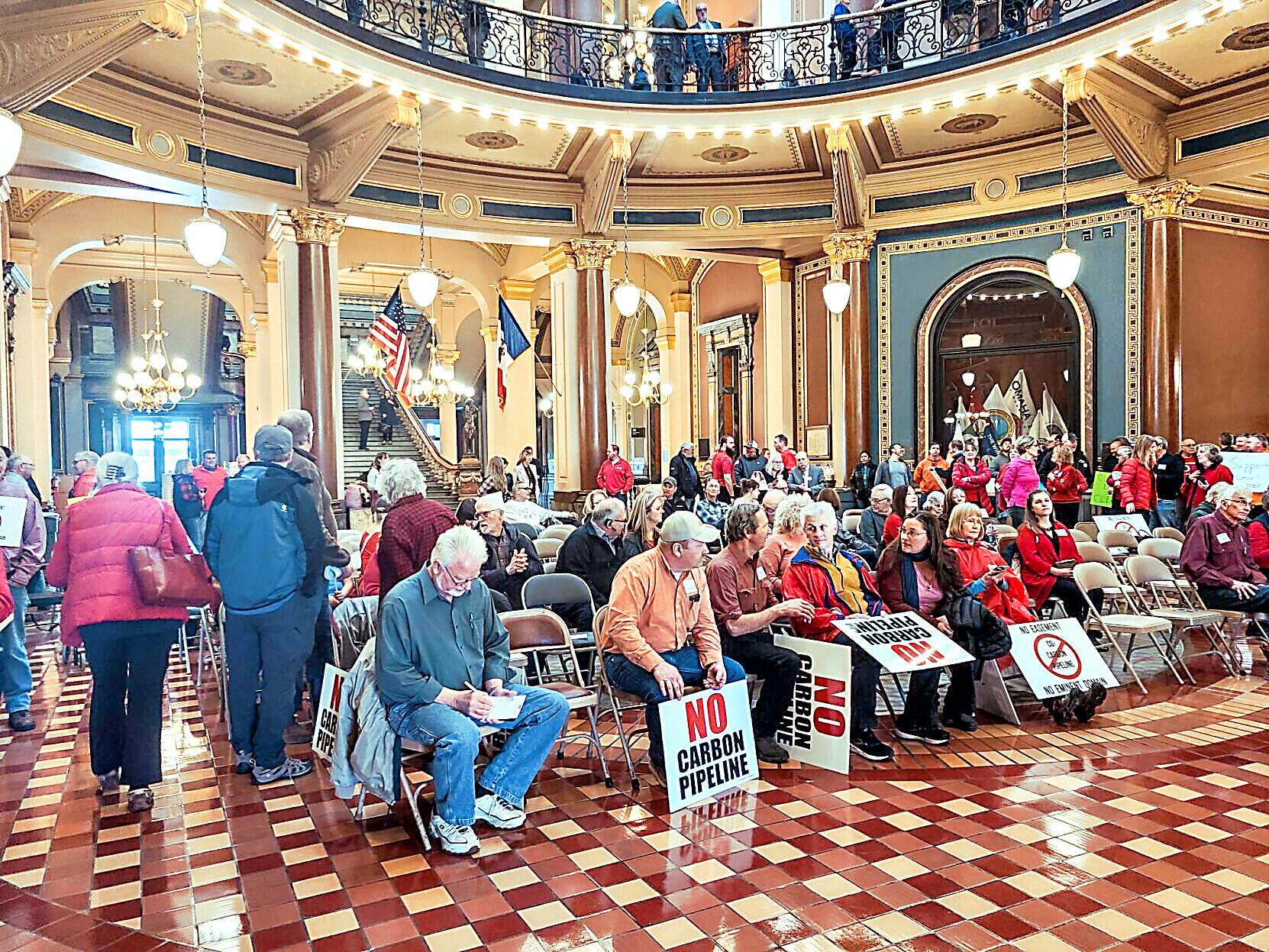 CO2 pipeline protest, March 2022